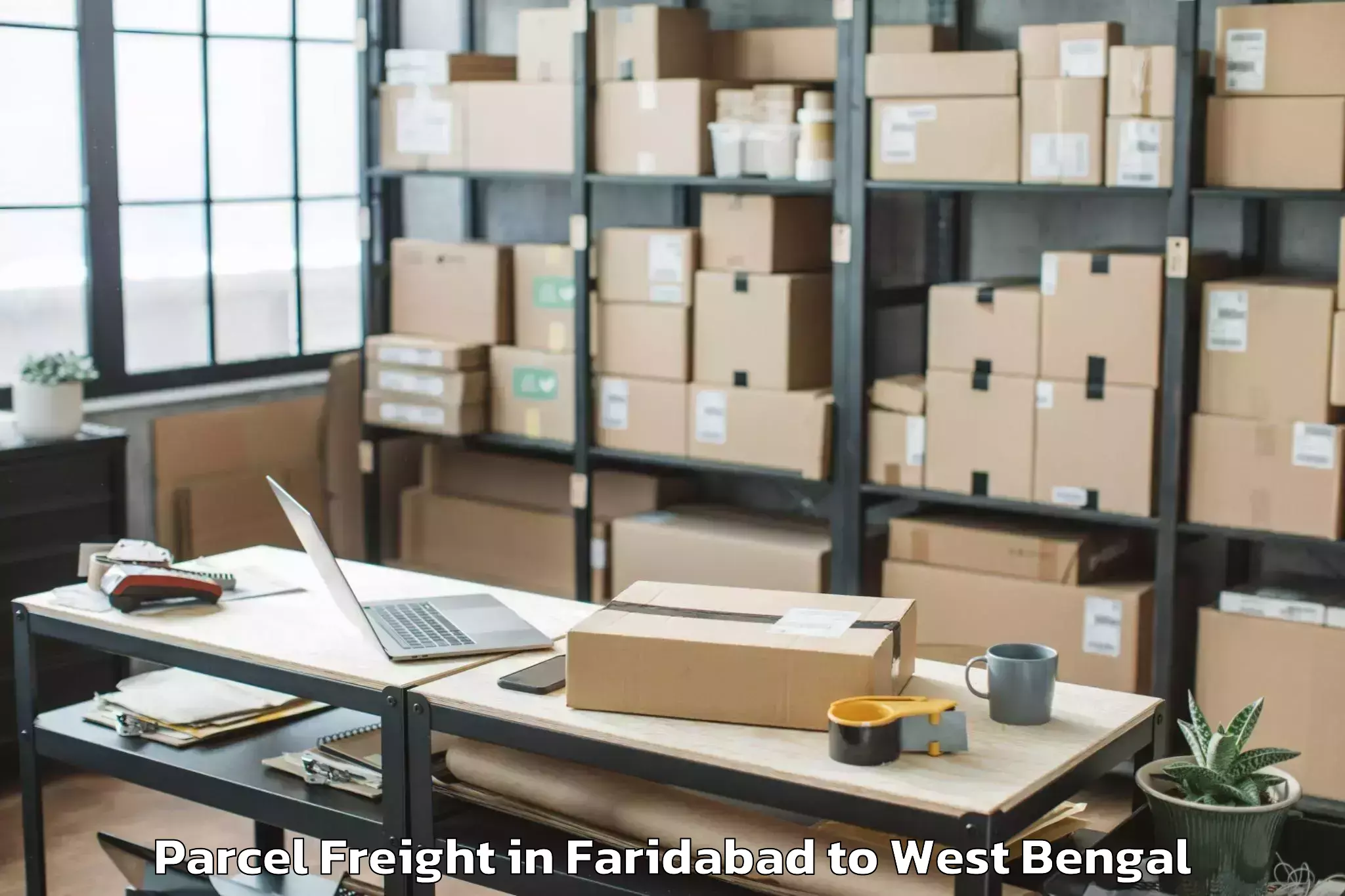 Easy Faridabad to Dam Dam Parcel Freight Booking